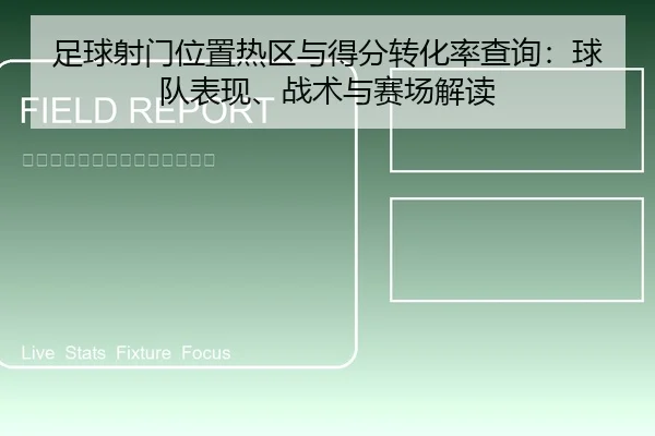足球射门位置热区与得分转化率查询：球队表现、战术与赛场解读